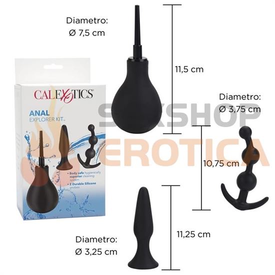 Kit Anal plug,dilatador y limpiador